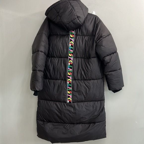 Stella Mccartney Black Down Jacket With
Multicolored Band On The Back - Picture 12 of 16